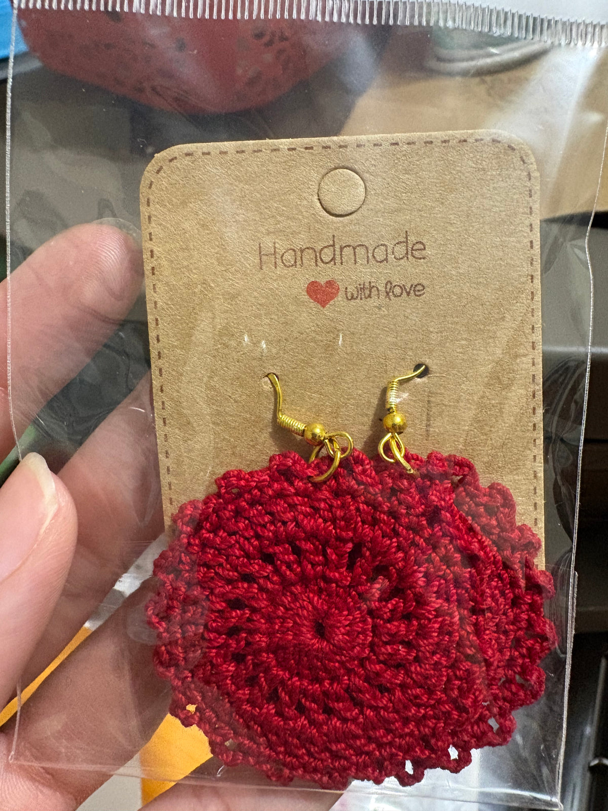 Spiky doily Earring