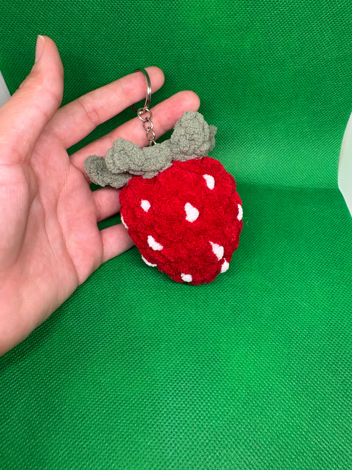 Fluffy Llavero De Fresa