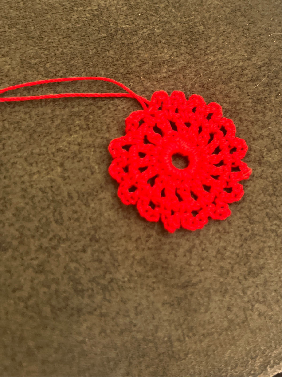 Crocheted Doily Style Earrings with silver plated hooks. Great for gifts