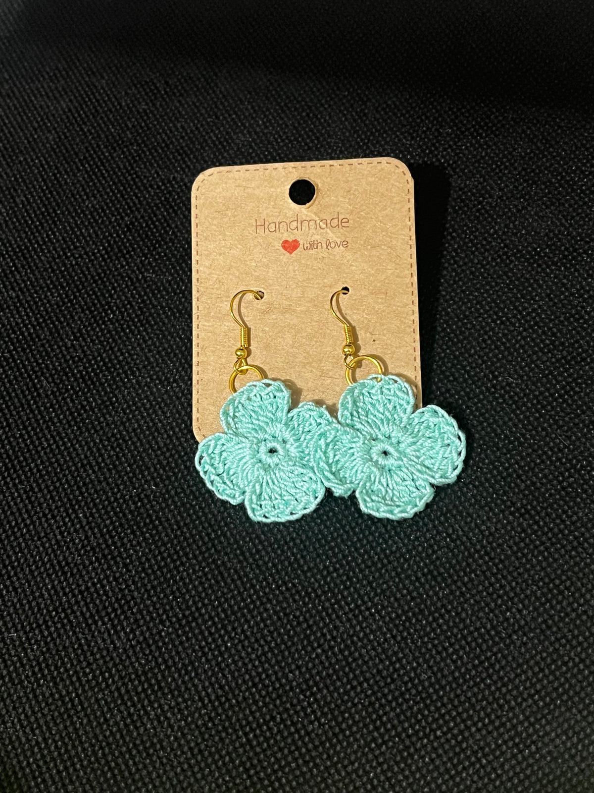 Sweet Spring Flower Crochet Earrings