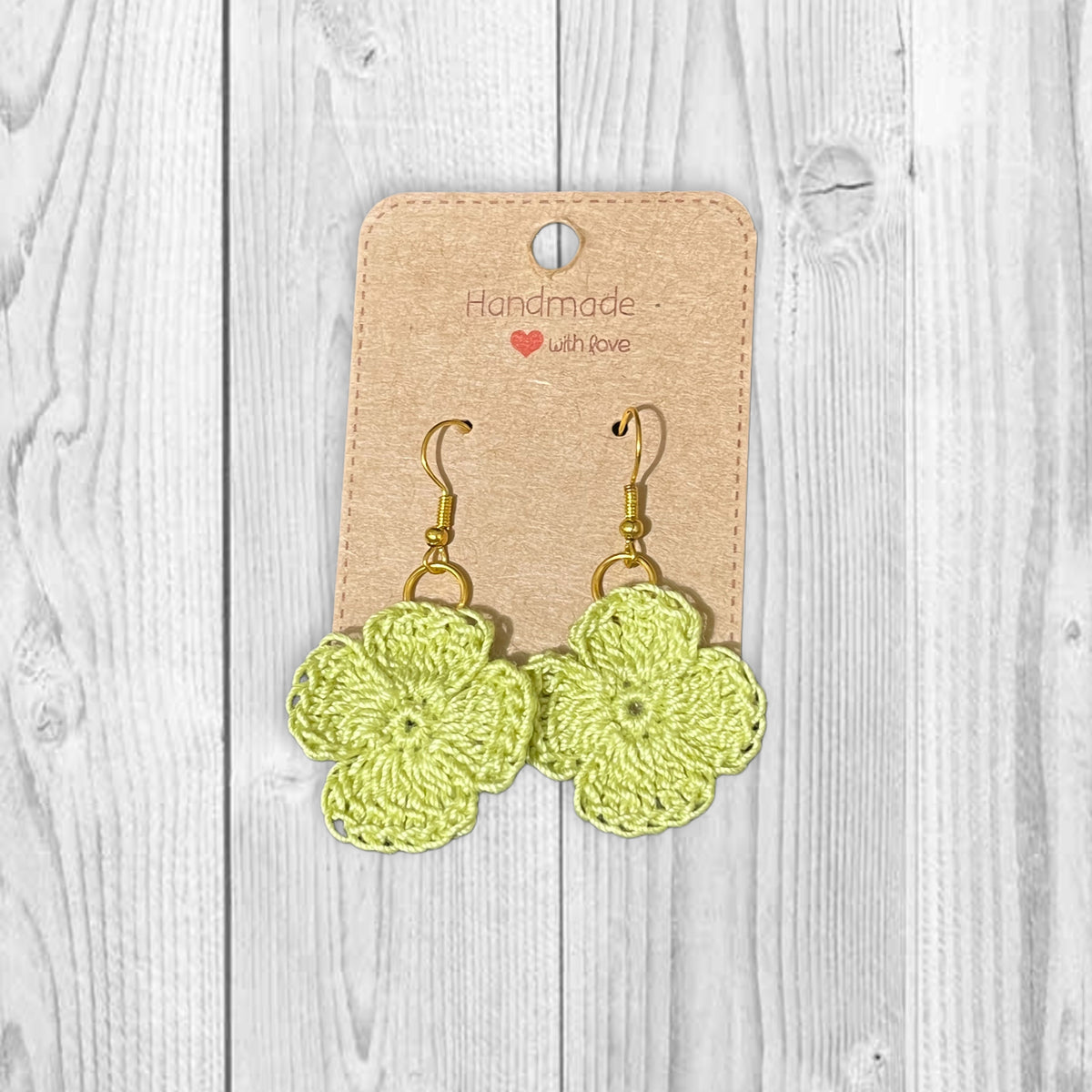 Sweet Spring Flower Crochet Earrings